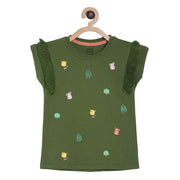 Pack of 1 knit top - green for 3-6 Months