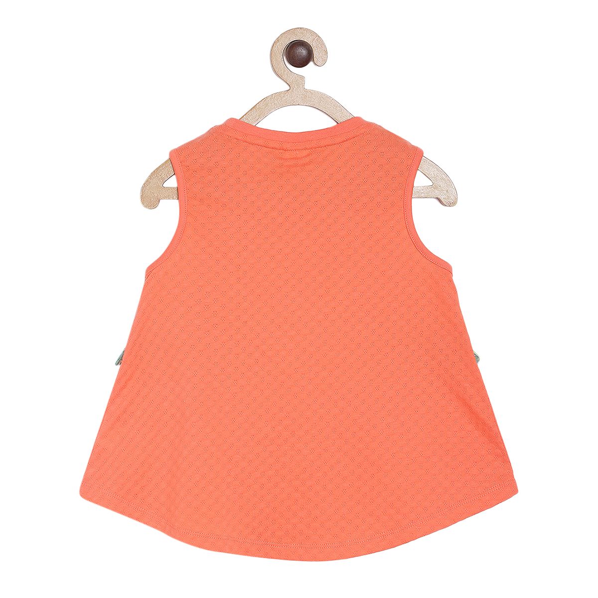 Girls Orange Knit Top