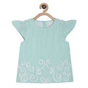 Pack of 1 woven top - green for 3-6 Months
