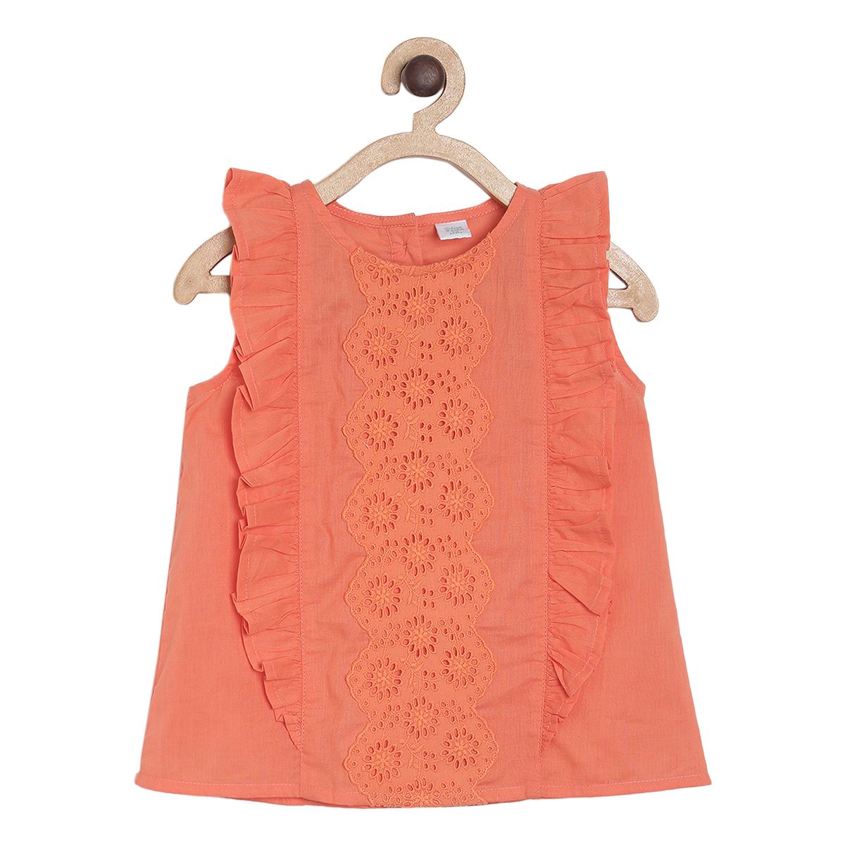 Pack of 1 woven top - coral for 3-6 Months