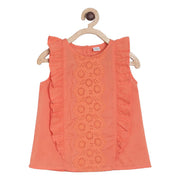 Pack of 1 woven top - coral for 3-6 Months