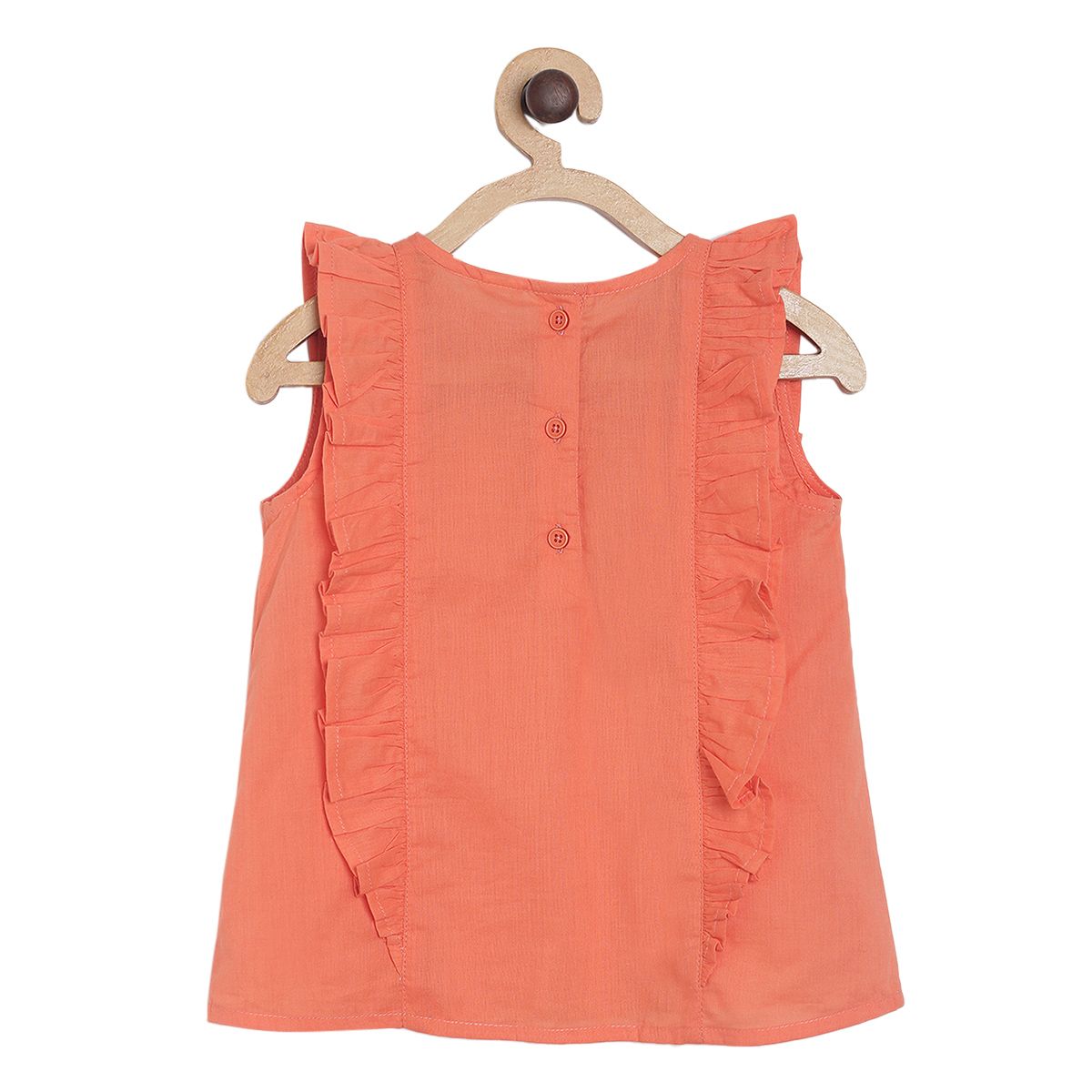 Pack of 1 woven top - coral for 3-6 Months