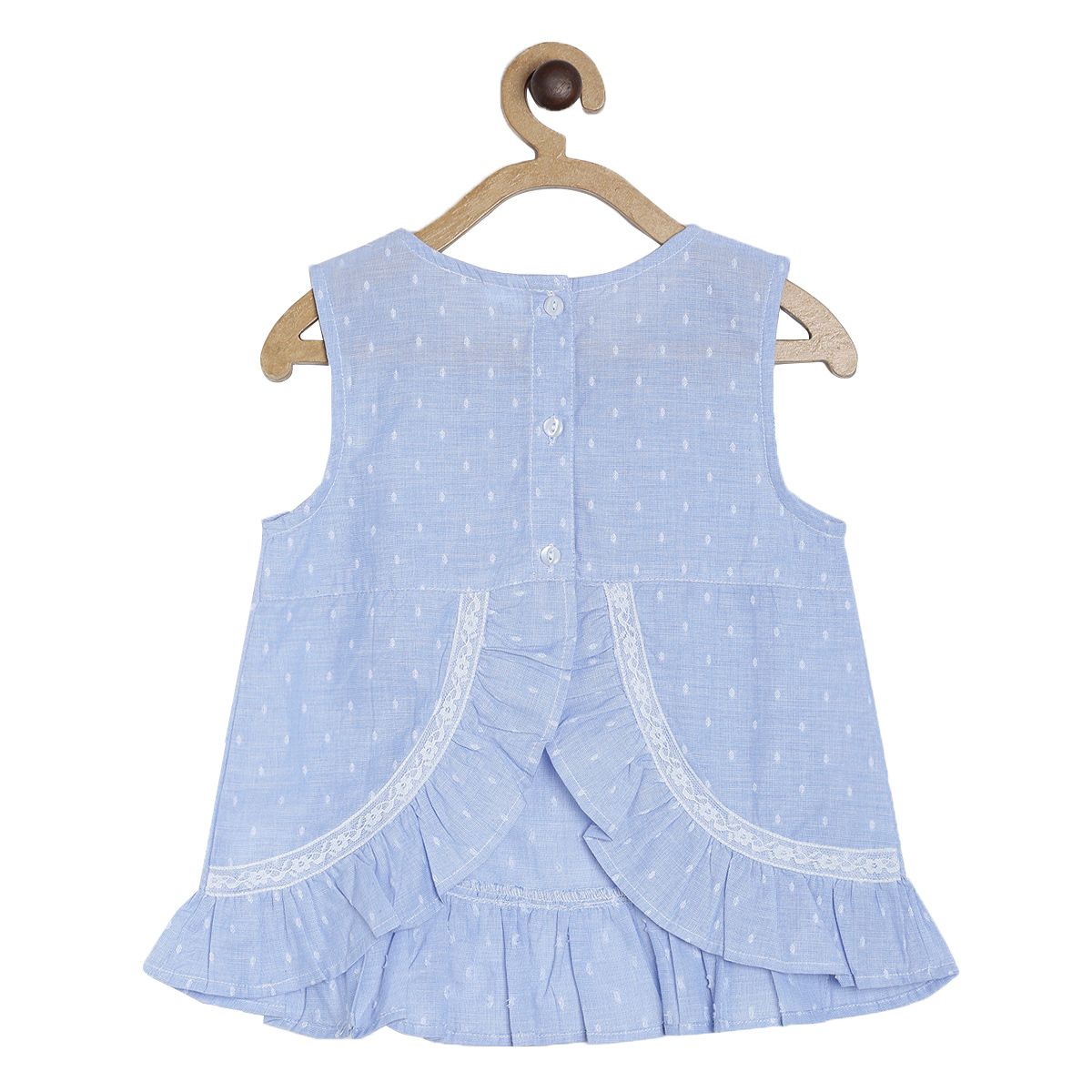 Pack of 1 woven top - sky blue for 3-6 Months