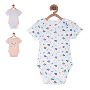 Pack of 3 body suit - white & blue for New Born