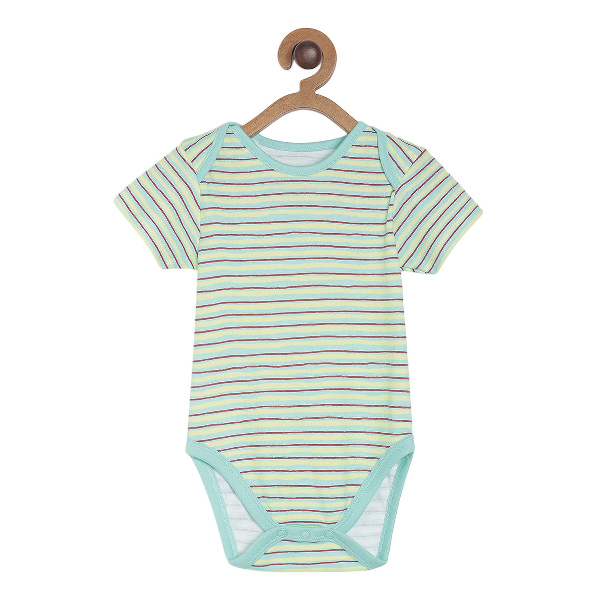 Pack of 3 body suit - white & turquoise blue for New Born