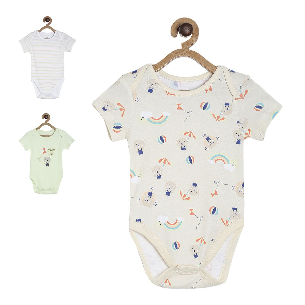 Pack of 3 body suit - light beige for New Born
