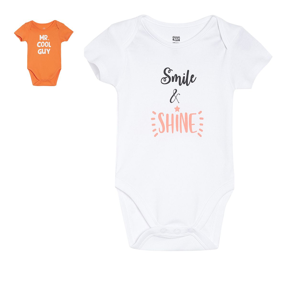 Pack of 2 bodysuit - white for 0-3 Months