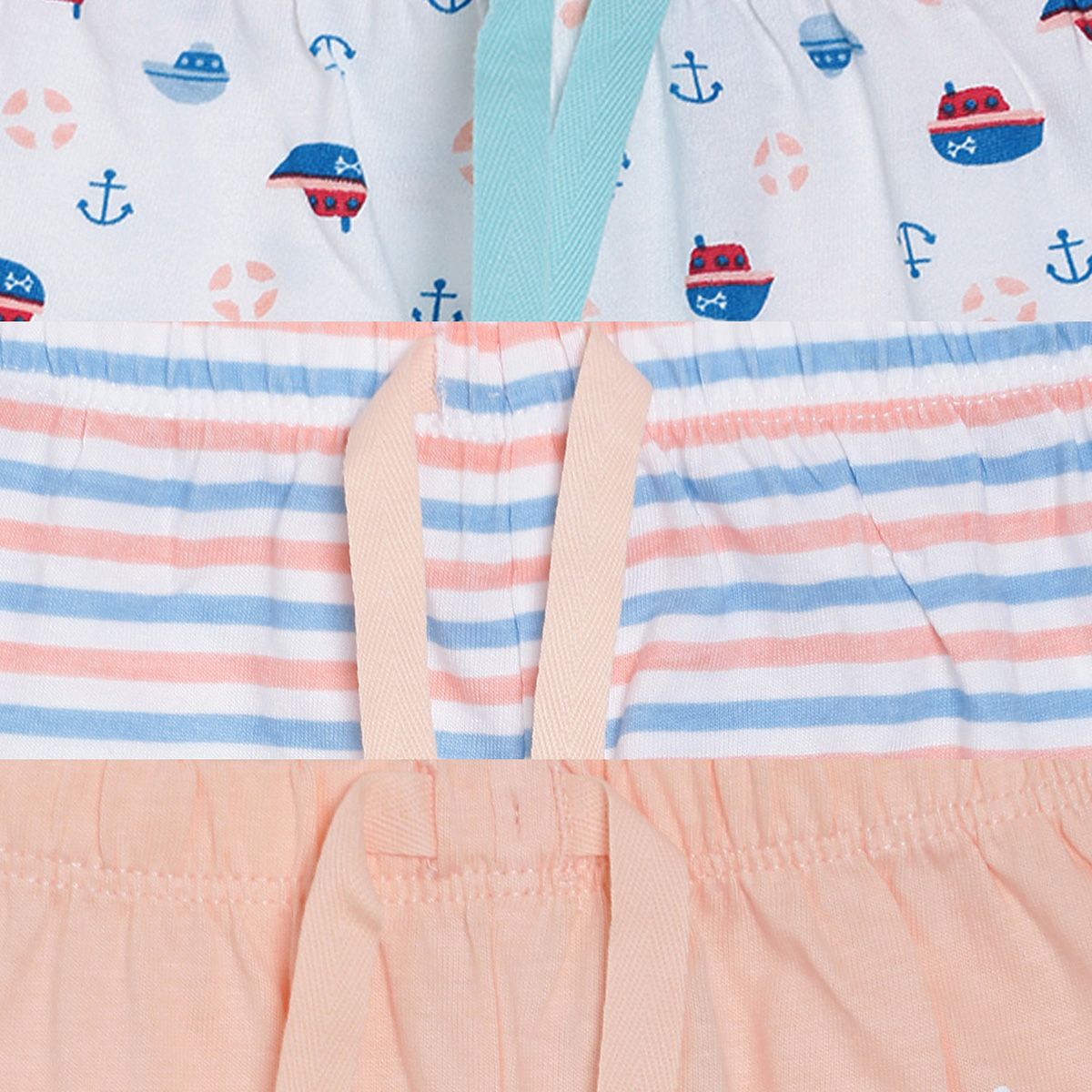 Pack of 3 jogger - white & blue for 0-3 Months