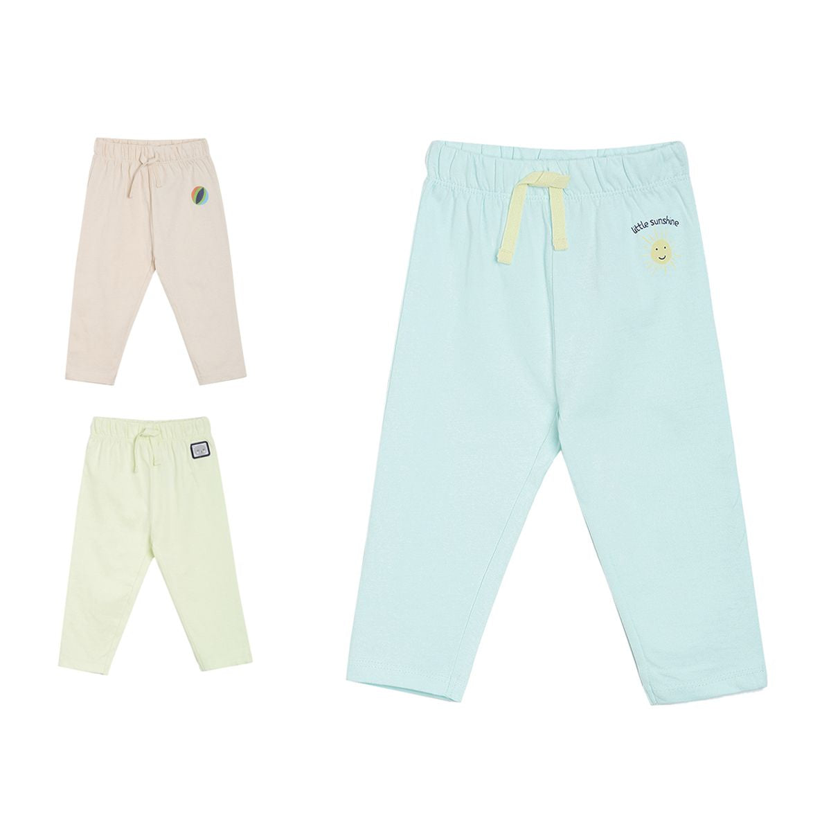 Pack of 3 jogger - turquoise blue for 0-3 Months