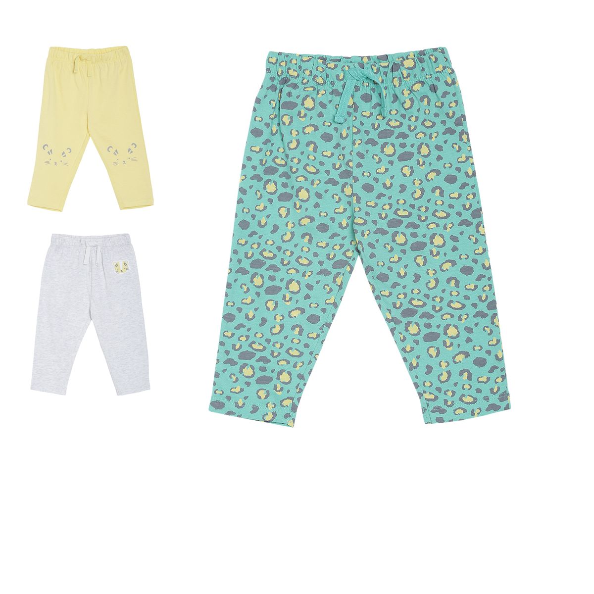 Pack of 3 knit bottom - jade green for 0-3 Months