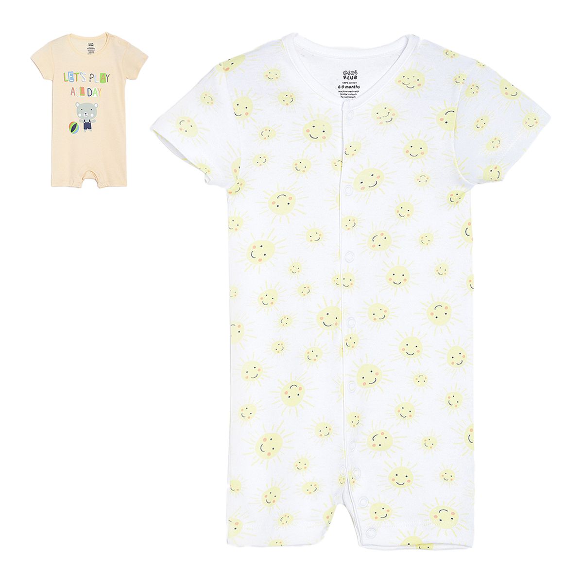 Pack of 2 romper - white for New Born