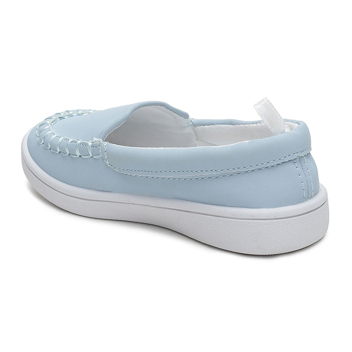 Baby Boys Light Blue PU Leather Moccasins Pack of 1 Pair Slip-On Casual Shoes