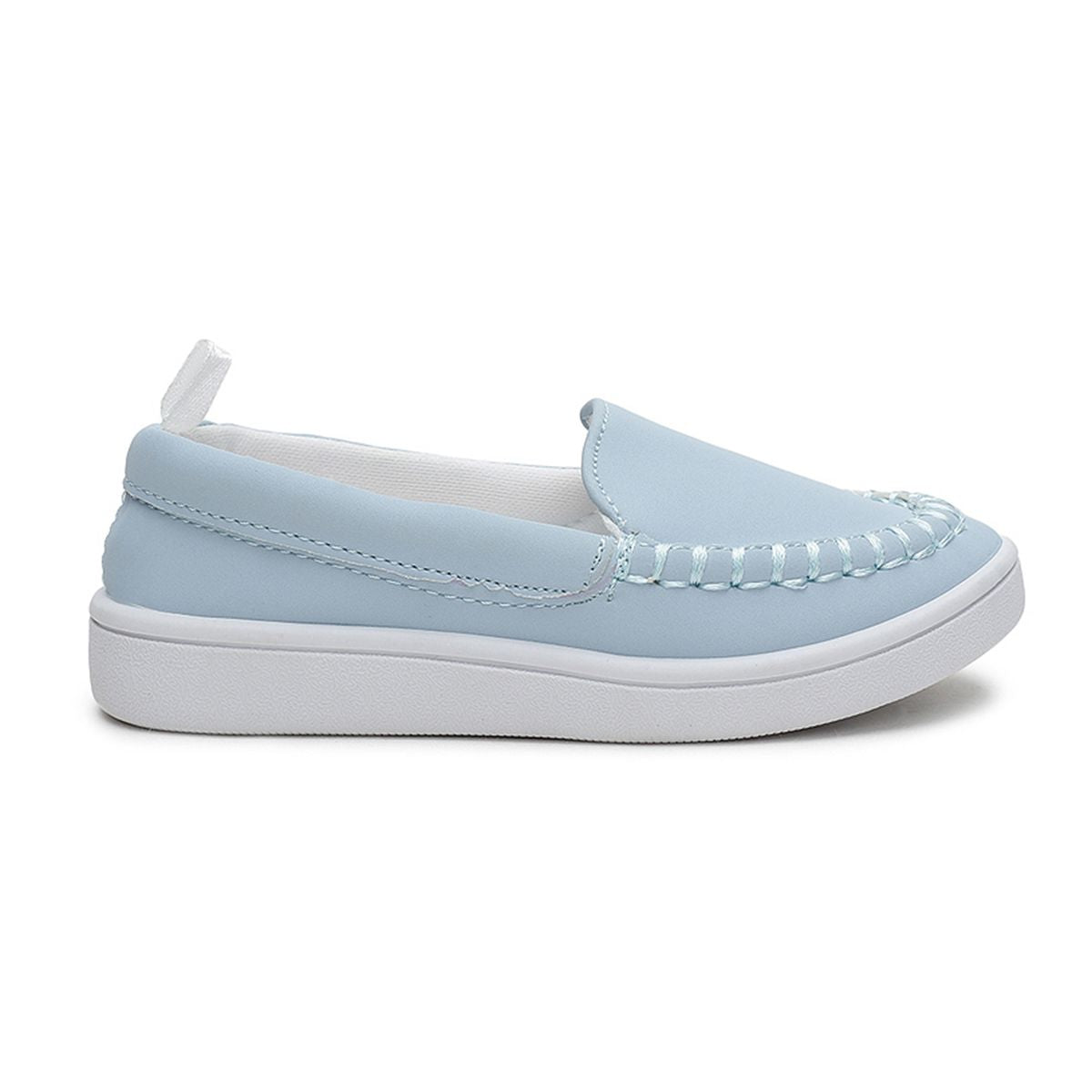 Baby Boys Light Blue PU Leather Moccasins Pack of 1 Pair Slip-On Casual Shoes