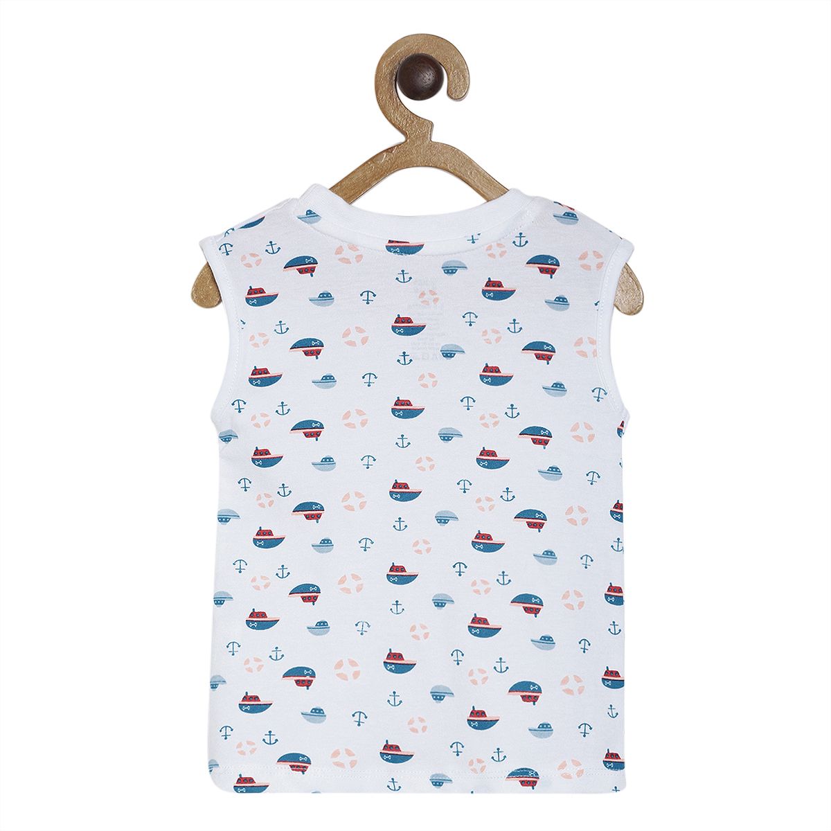 Pack of 3 t-shirt - white & blue for 0-3 Months