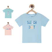 Pack of 3 t-shirt - lightblue for 0-3 Months