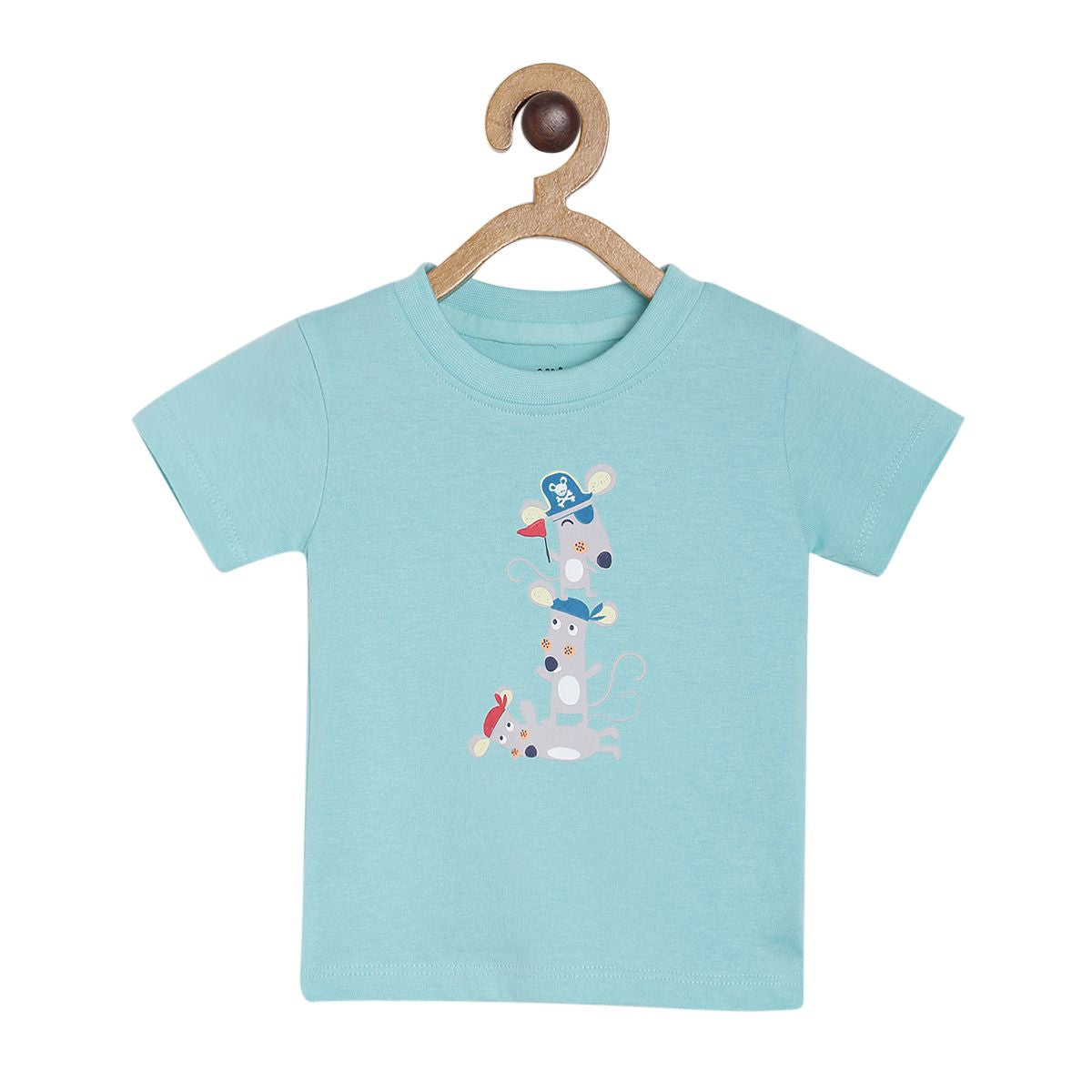 Pack of 3 t-shirt - lightblue for 0-3 Months