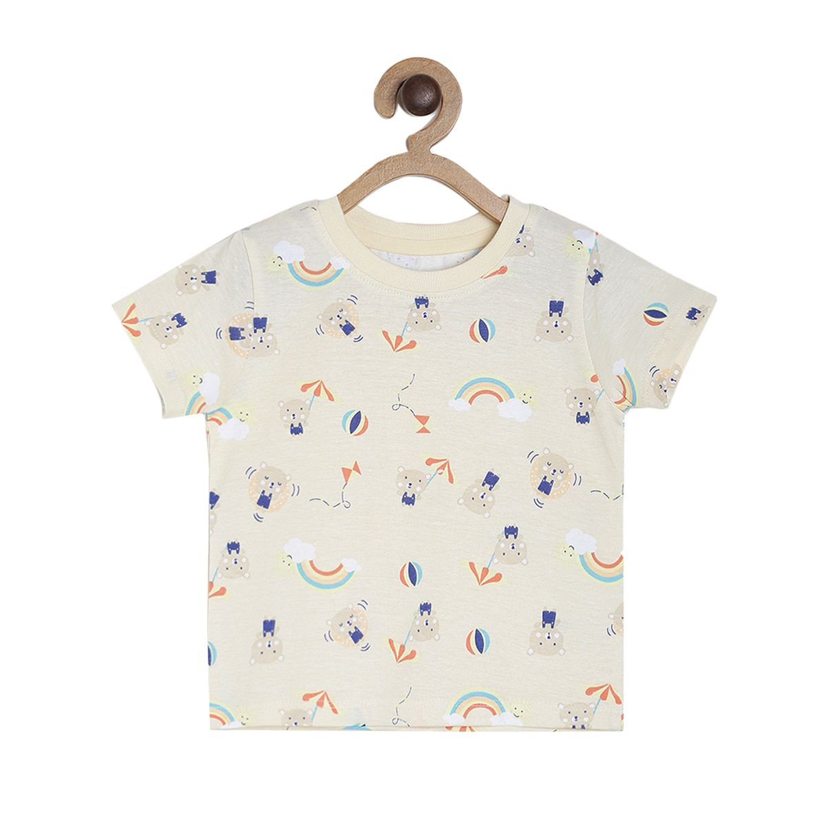 Pack of 3 t-shirt - light beige for 0-3 Months