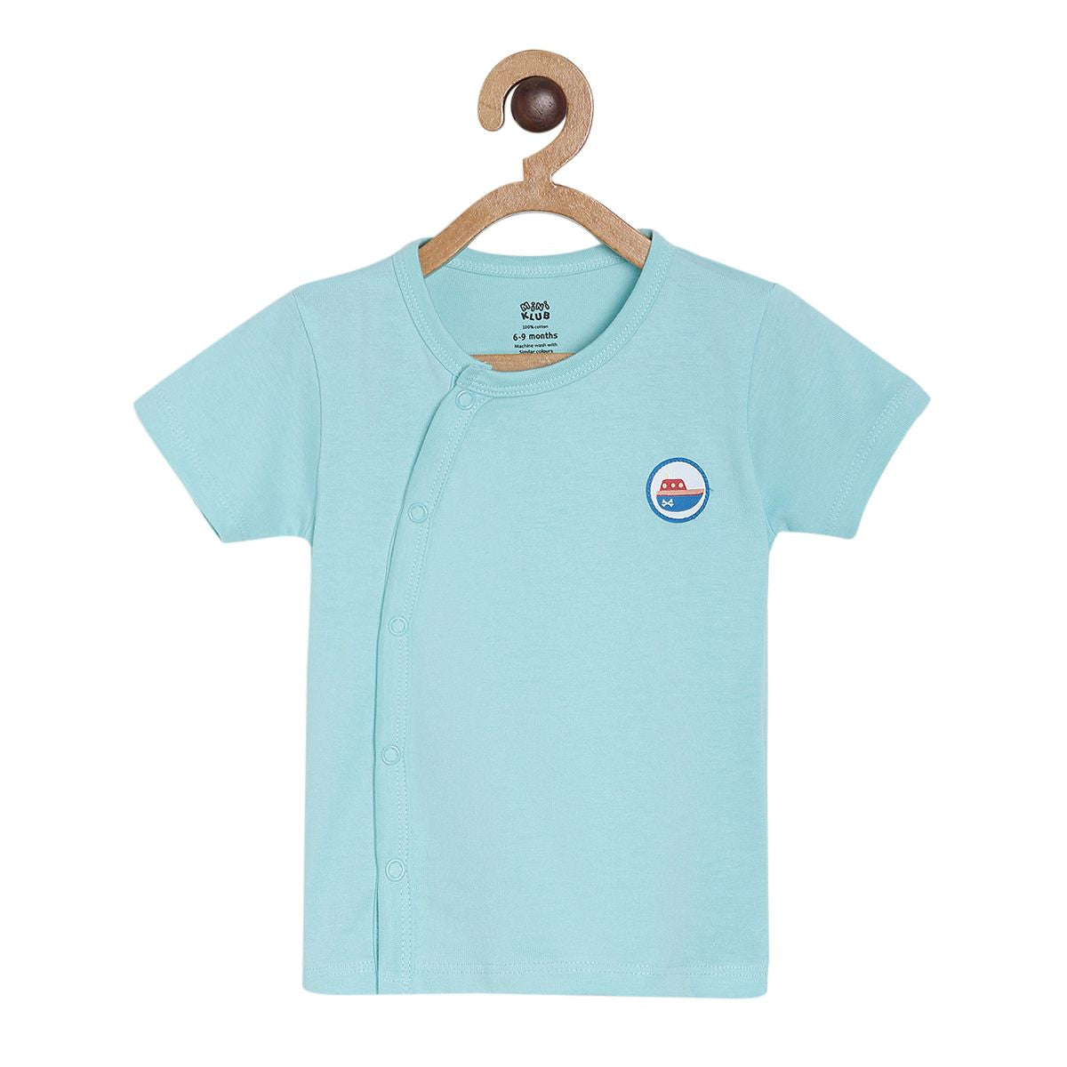 Pack of 3 vest - light sky blue for New Born