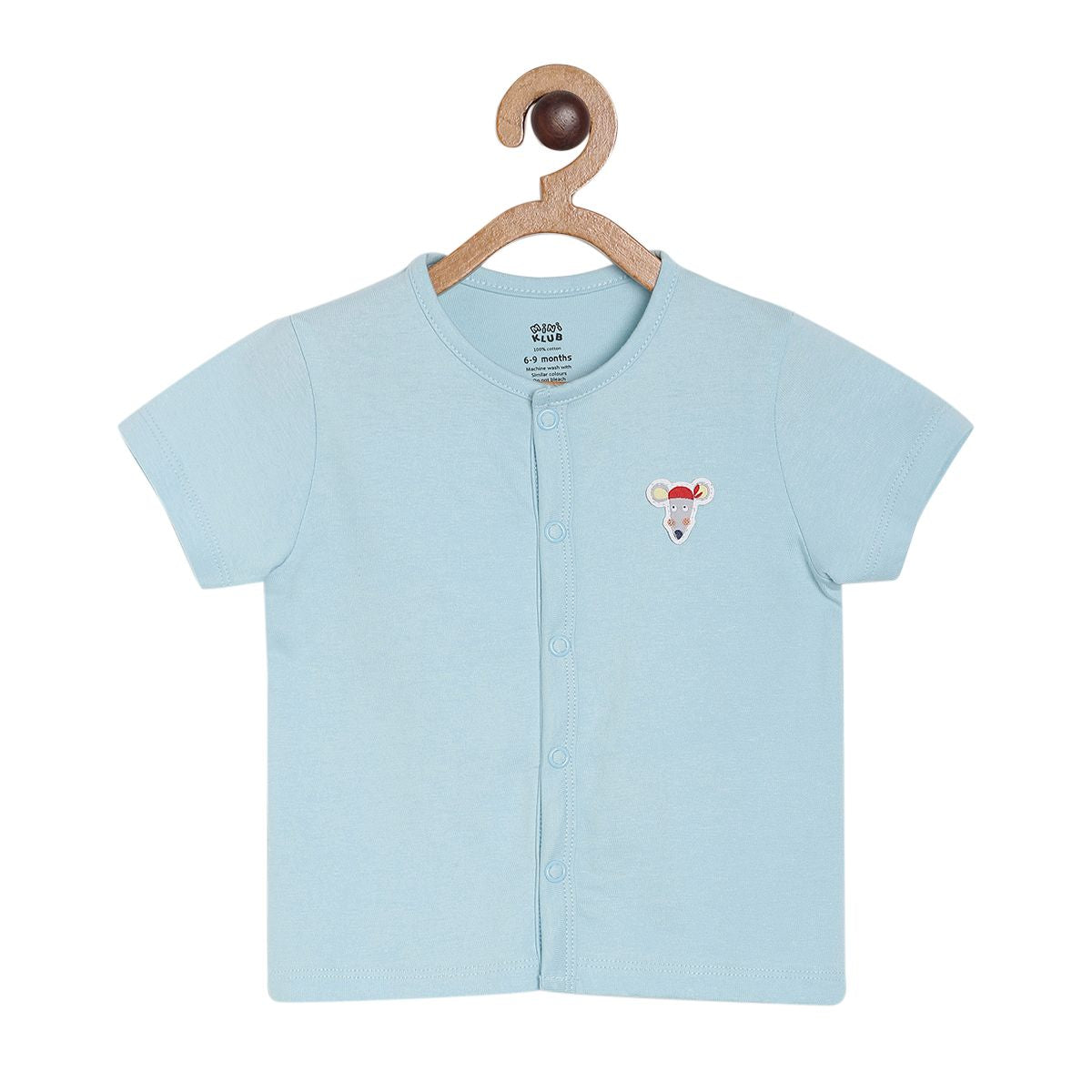 Pack of 3 vest - light sky blue for New Born