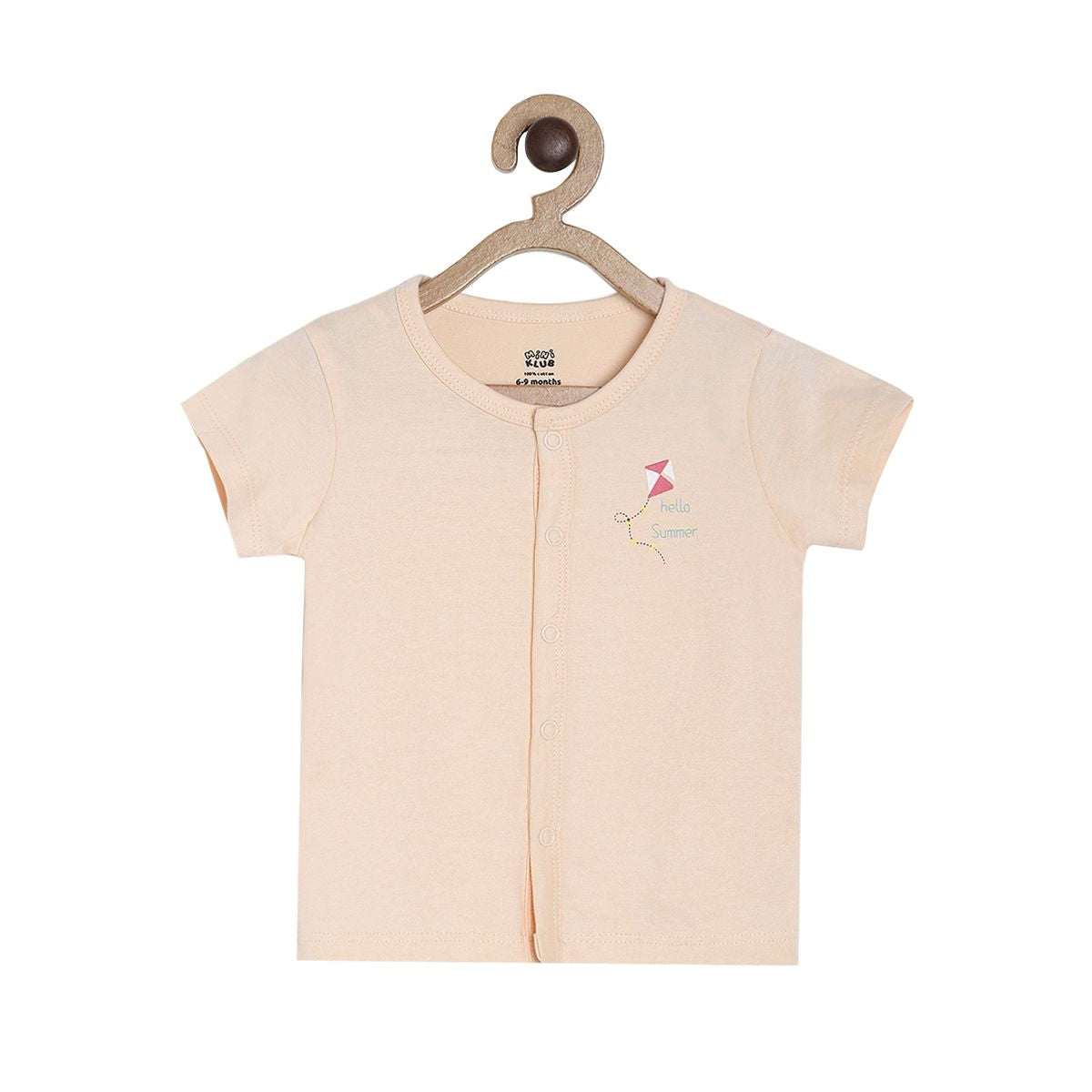 Pack of 3 front open vest - light beige for New Born