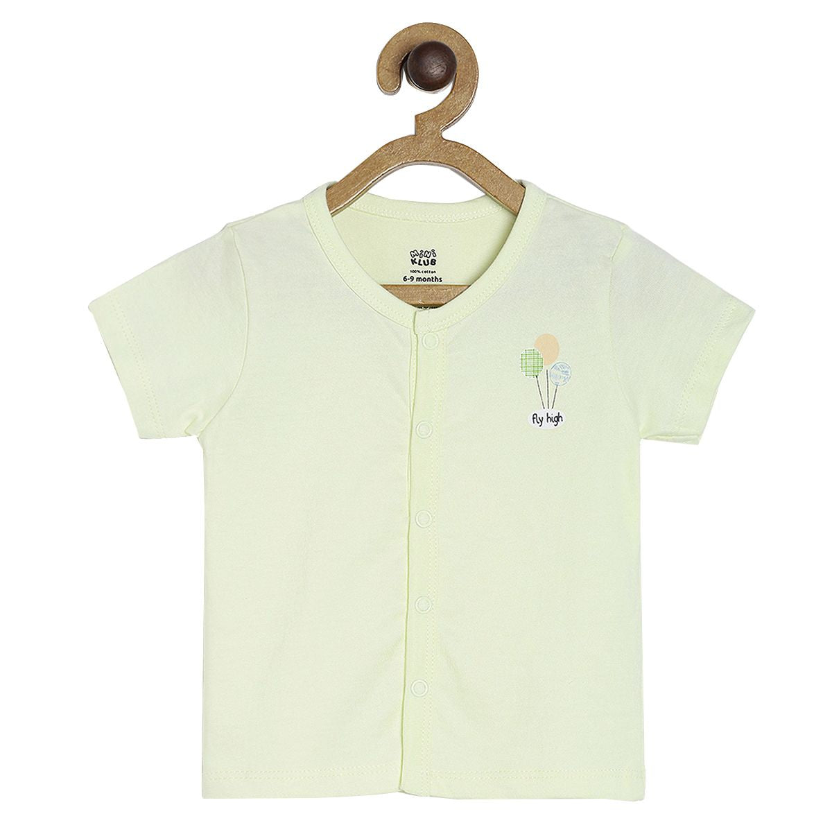 Pack of 3 front open vest - white & yellow for New Born