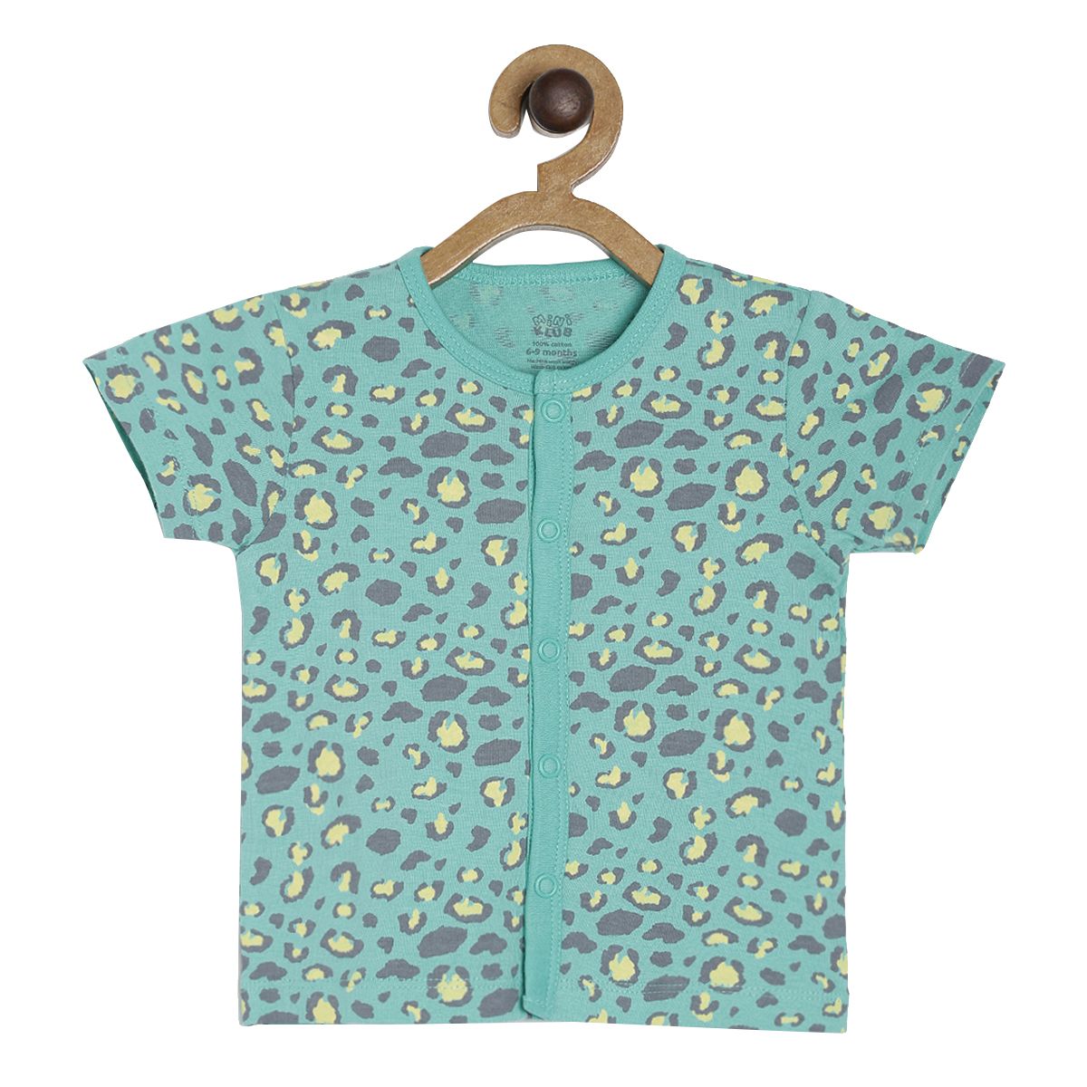 Pack of 3 front open vest - turquoise blue for New Born
