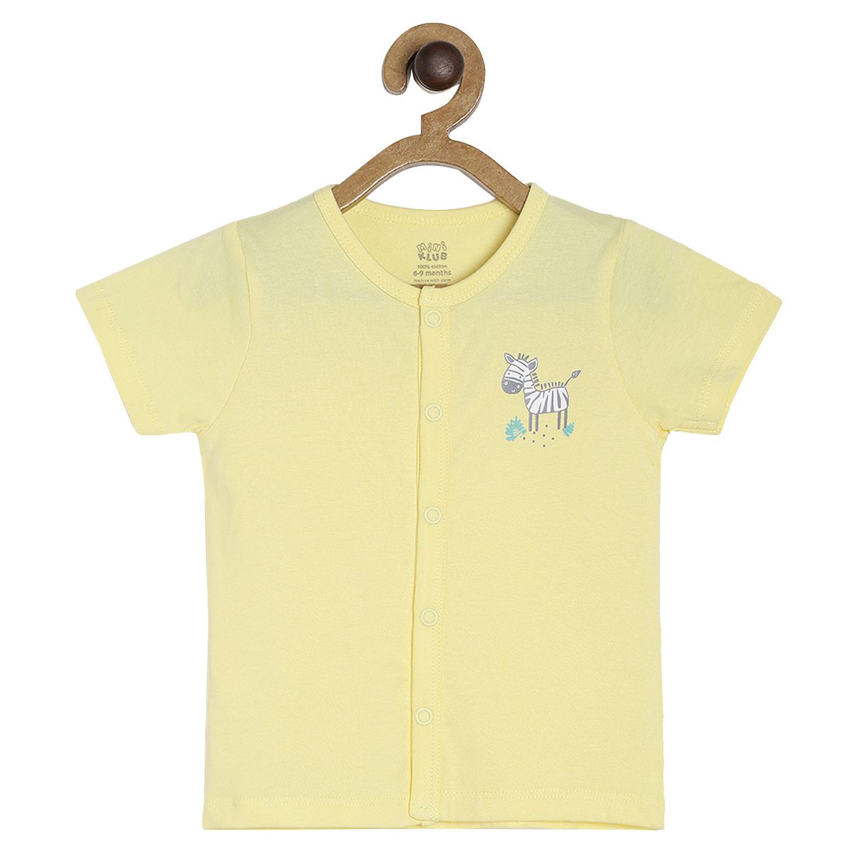 Pack of 3 front open vest - turquoise blue for New Born