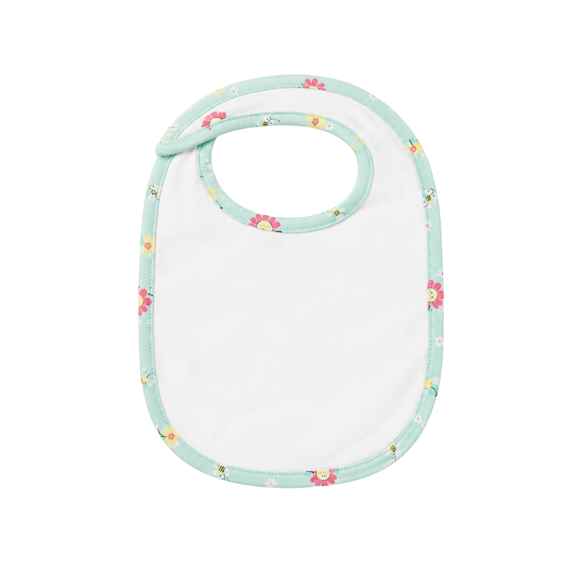 Baby Yellow and Aqua Cotton Bib Mittens and Booties Set Little Bee Design Newborn Essentials