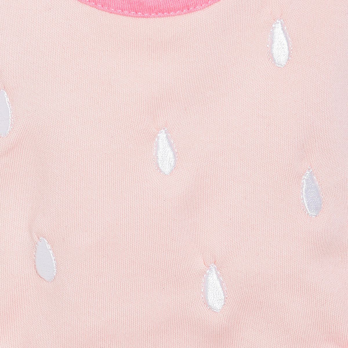 Baby Girls Pink Cotton Ruffle Feeding Bib