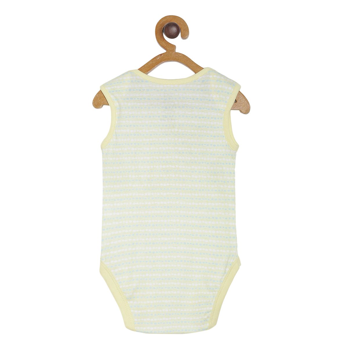 Pack of 3 bodysuit - white & yellow for New Born