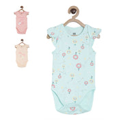 Pack of 3 body suit - turquoise blue for New Born