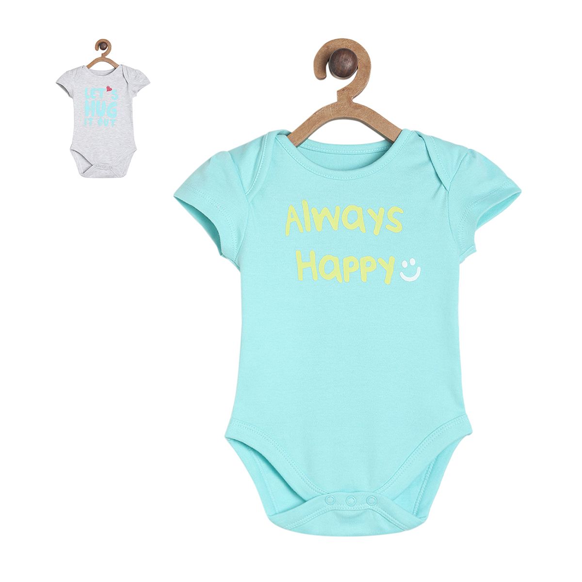 Pack of 2 bodysuit - sky blue for 0-3 Months