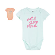 Pack of 2 bodysuit - light sky blue for 0-3 Months