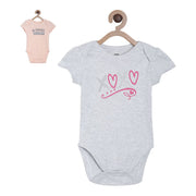 Pack of 2 bodysuit - gainsboro for 0-3 Months