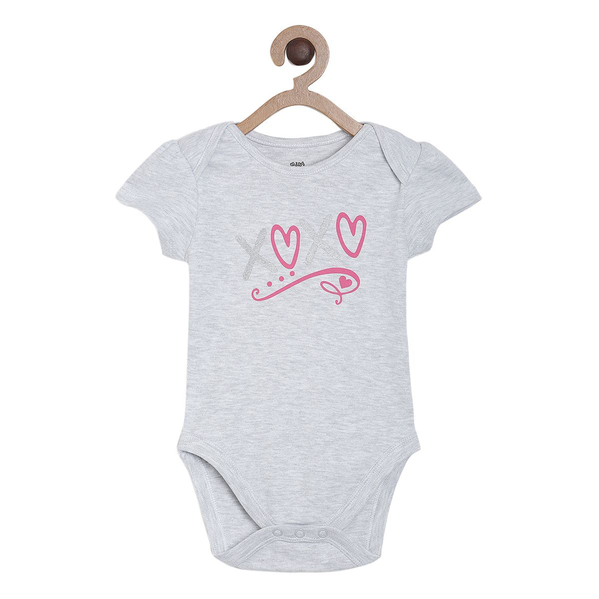 Pack of 2 bodysuit - gainsboro for 0-3 Months