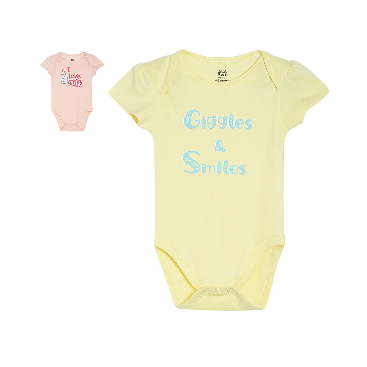 Pack of 2 bodysuit - light green for 0-3 Months