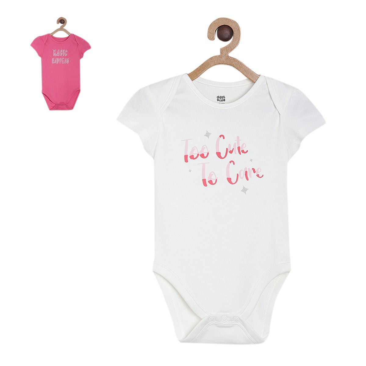 Pack of 2 bodysuit - light grey for 0-3 Months