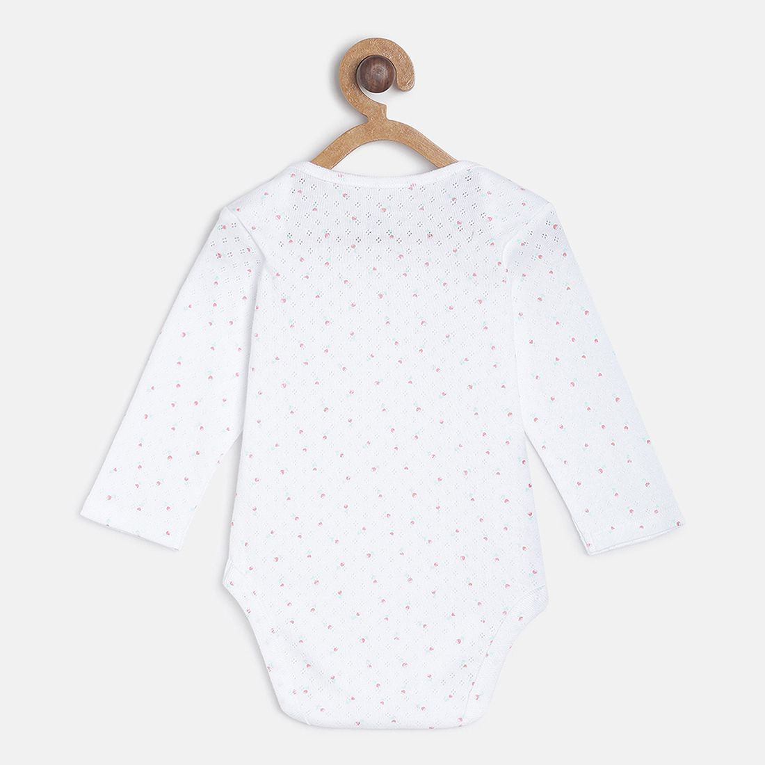 Baby Girls Blue & White Cotton Full Sleeves Bodysuits Pack of 2 Regular Fit Casual Bodysuits