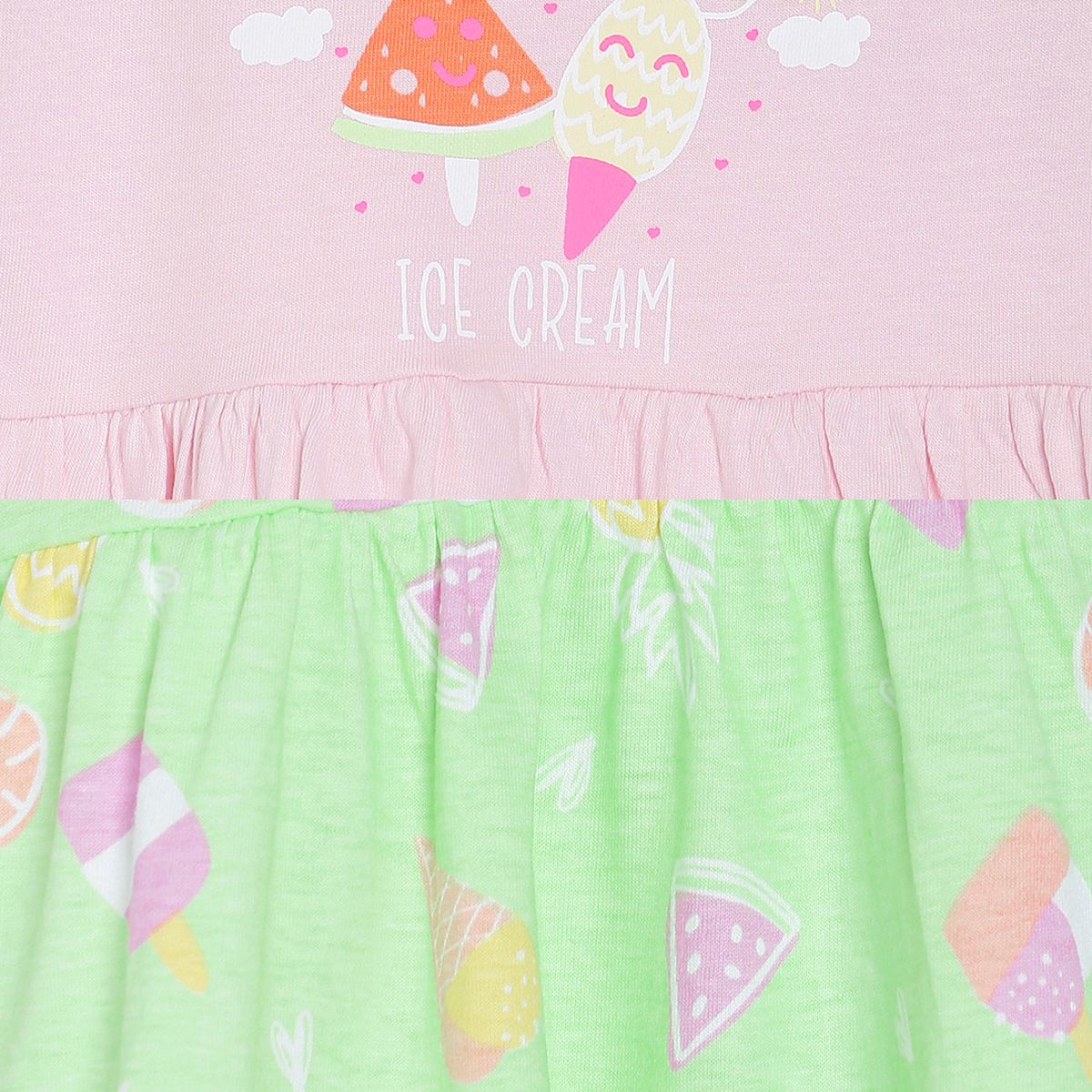 Pack of 2 dress - light green for 0-3 Months