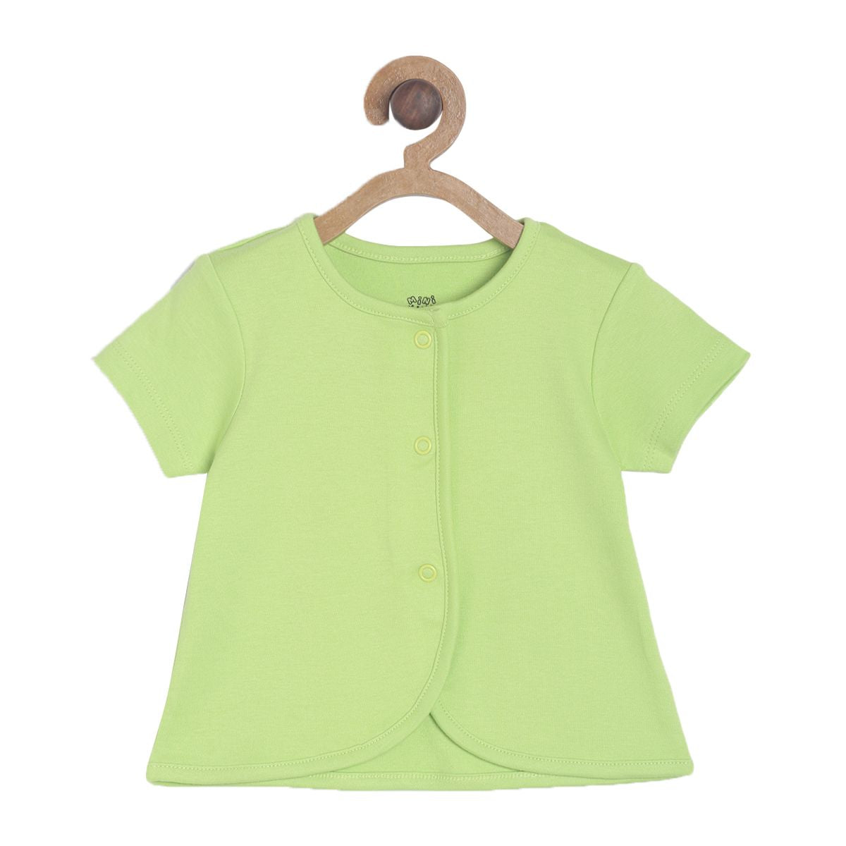 Pack of 3 front open vest - light grey for 0-3 Months