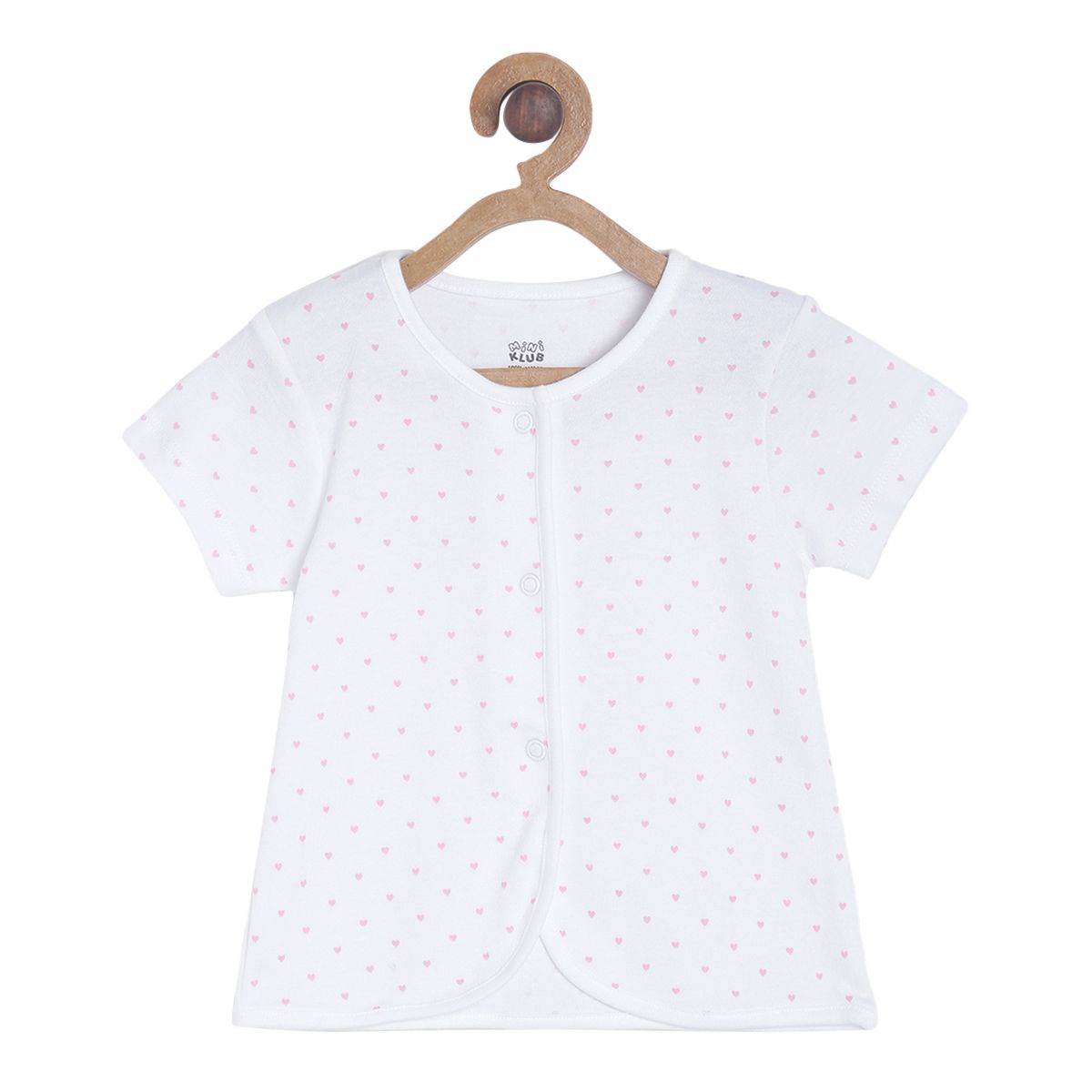 Pack of 3 front open vest - white for 0-3 Months