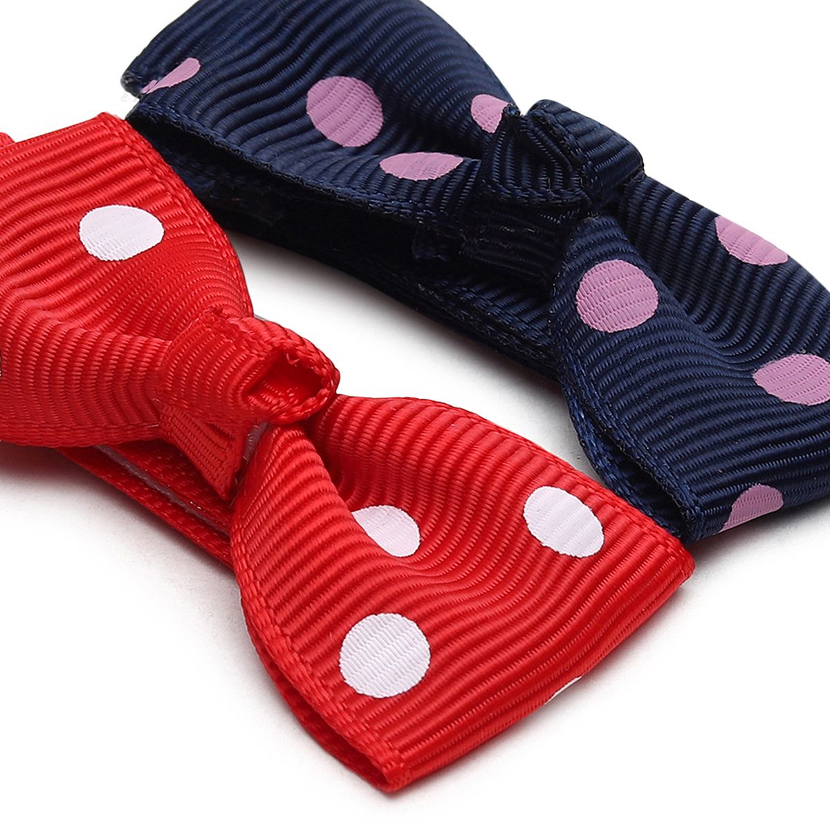 Girls Polka Dot Bow Hair Clips Pack of 2 Hair Accessories
