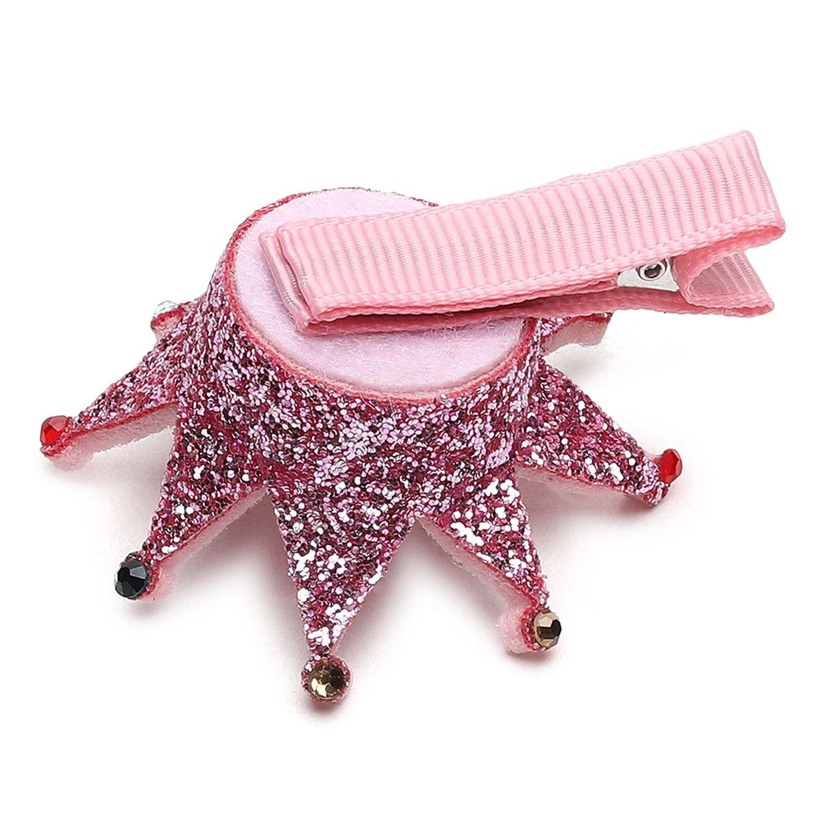 Baby Girls Pink Crown Hair Clip Cute Hair Accessory