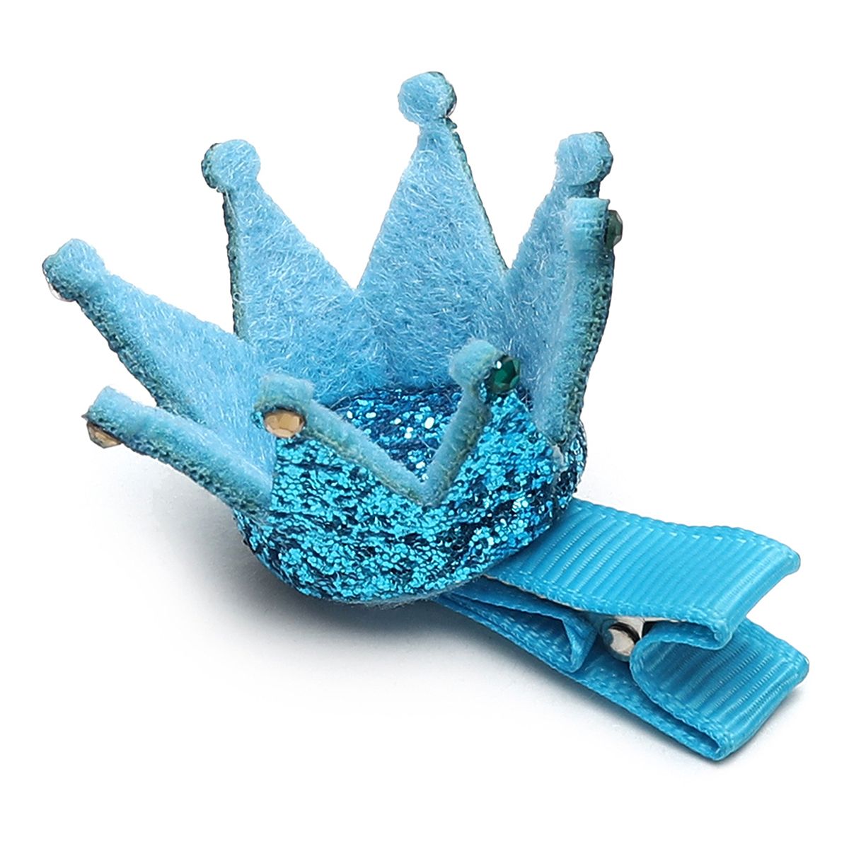 Baby Girls Blue Crown Hair Clip Cute Hair Accessory