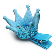 Baby Girls Blue Crown Hair Clip Cute Hair Accessory