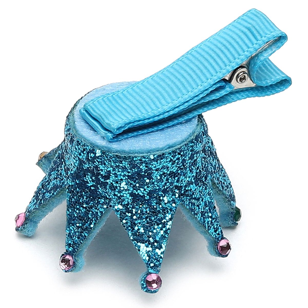Baby Girls Blue Crown Hair Clip Cute Hair Accessory