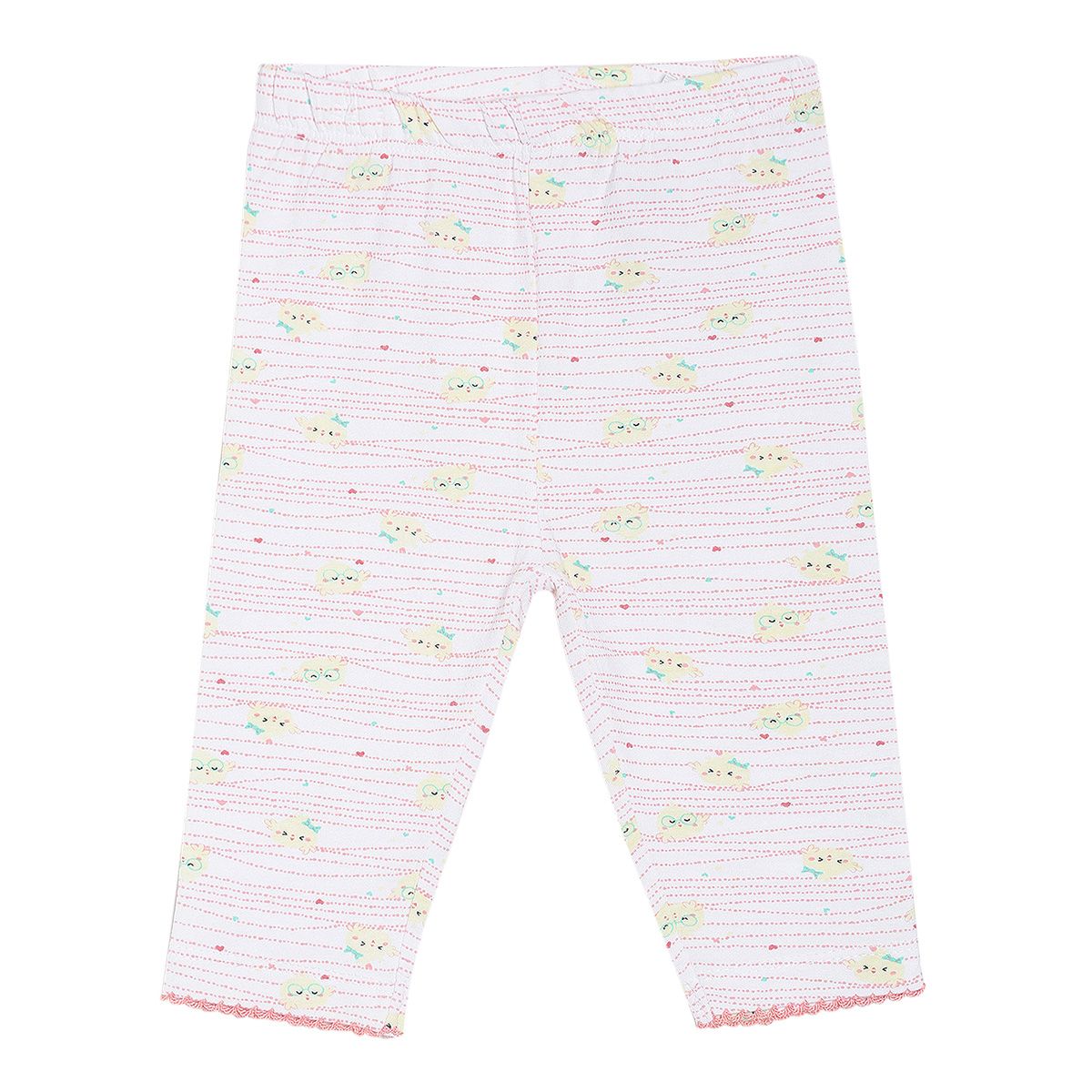 Pack of 3 capris - light green for 0-3 Months