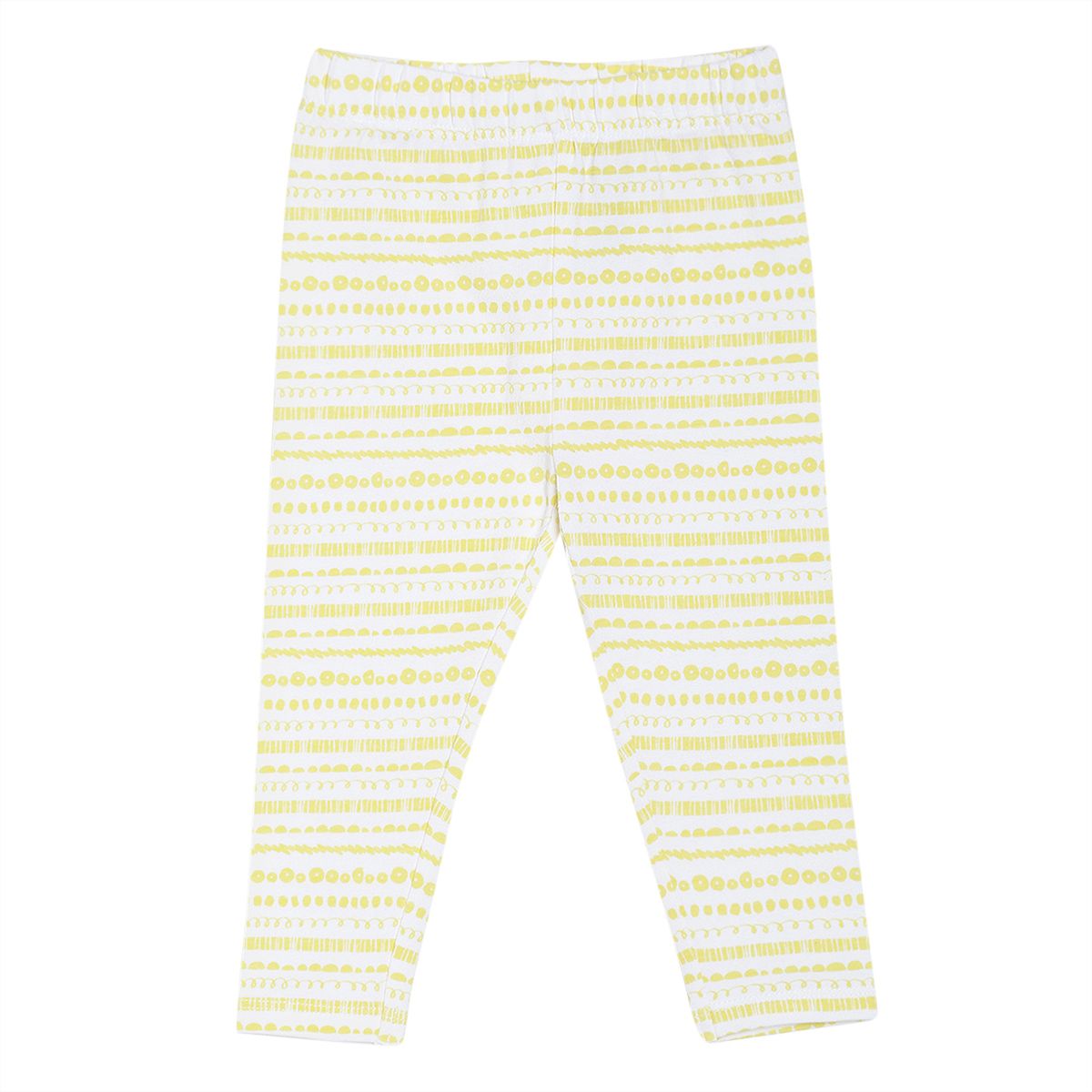 Pack of 3 legging - white & light green for 0-3 Months