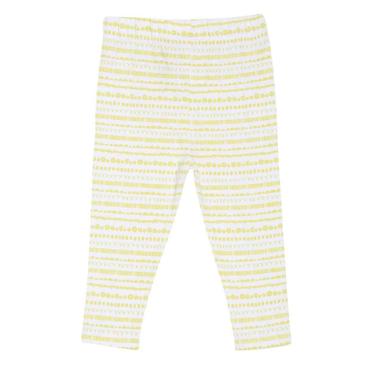 Pack of 3 legging - white & light green for 0-3 Months