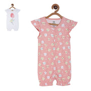 Pack of 2 romper - pale pink for New Born